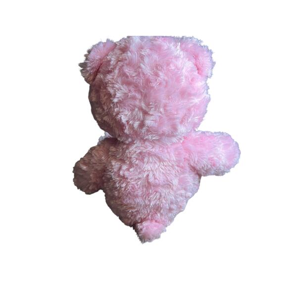 Build A Bear Workshop Pink Cuddles Teddy Bear Plush 16" Heart Nose - Picture 2 of 6